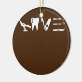 愛の歯科外科歯科医師歯科助手 セラミックオーナメント (左)