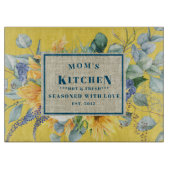 愛の母の台所で味付けされたひまわり カッティングボード (正面)