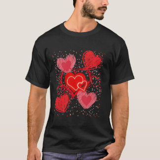 愛の母の多くのハートの日 Tシャツ