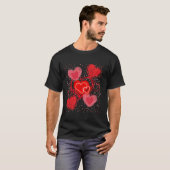 愛の母の多くのハートの日 Tシャツ (正面フル)