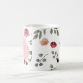 愛の母の日のバラ コーヒーマグカップ (中央)