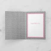 愛の母の日のパッチワーク カード (内部)