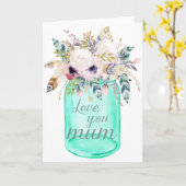 愛の母の日カード カード (黄色い花)