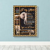 愛の母 |私の母への手紙あなたが世界である キャンバスプリント (インサイチュ (ウッドフロア))