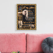 愛の母 |私の母への手紙あなたが世界である キャンバスプリント (インサイチュ (リビング))