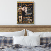 愛の母 |私の母への手紙あなたが世界である キャンバスプリント (インサイチュ (寝室))