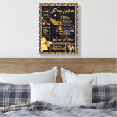 愛の母 |私の母への手紙あなたが世界である キャンバスプリント (インサイチュ (寝室))