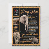 愛の母 |私の母への手紙あなたが世界である シーズンカード (正面)