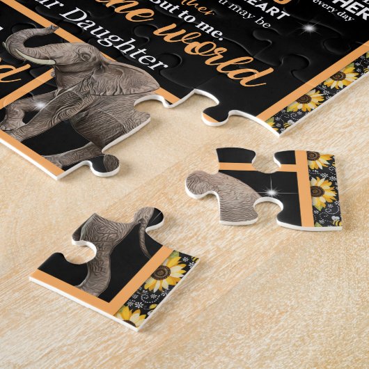 愛の母 |私の母への手紙あなたが世界である ジグソーパズル (側面)