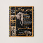 愛の母 |私の母への手紙あなたが世界である ジグソーパズル (縦)