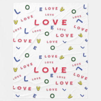 愛の毛布 フリースブランケット