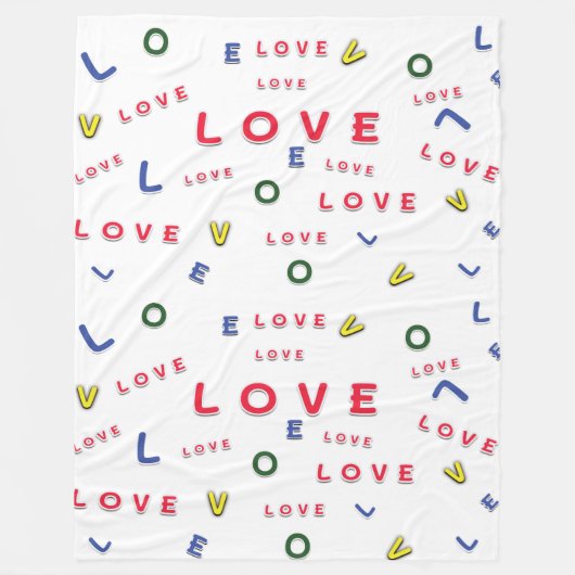 愛の毛布 フリースブランケット (正面)