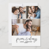 愛の気持ちを込めたバレンタインデーの花 シーズンカード (裏面)