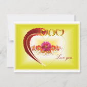 愛の気持ちを込めたママの母の日カード シーズンカード (正面)