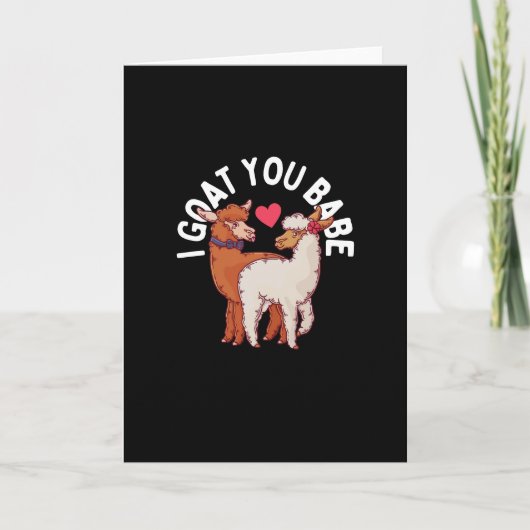 愛の気持ちを込めたユキヤギの名言 バレンタインデー カード (正面)