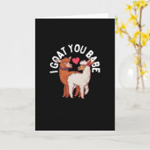 愛の気持ちを込めたユキヤギの名言 バレンタインデー カード (黄色い花)