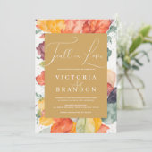 愛の水の色の魅惑の秋葉の結婚色 招待状 (スタンド正面)