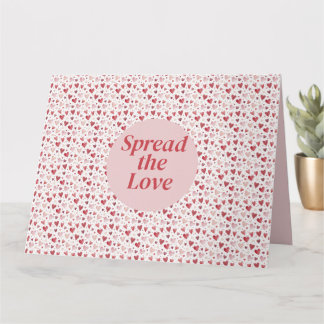 愛の水の色 – お洒落ハートパターン カード