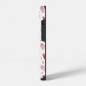 愛の水の色 – お洒落ハートパターン iPhoneケース (左側面)