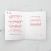 愛の永遠の歌 – バレンタインデー カード (内部)