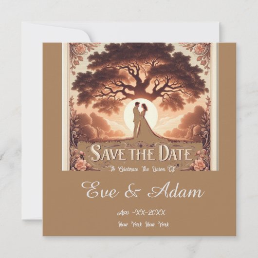 愛の永遠の約束:結婚式招待状 招待状 (正面)