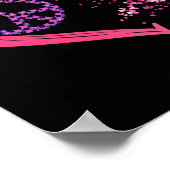 愛の治癒の心のピンクのリボン胸がんアワーン ポスター (角)