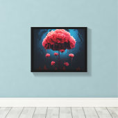 愛の泉バラ キャンバスプリント (インサイチュ (ウッドフロア))