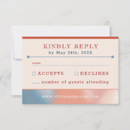 愛の泡：おとぎ話結婚のシンプル 出欠カード