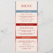 愛の泡:コンパクト結婚の メニュー (正面)