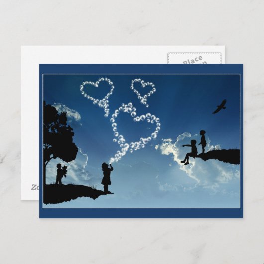 愛の泡 ポストカード (正面/裏面)