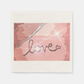 愛の波 スタンダードカクテルナプキン (正面)