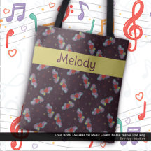 愛の注：音楽の愛好家の名前の黄色のためのドードル