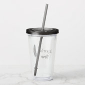 愛の流れを許せ アクリルタンブラー (裏面)