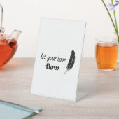 愛の流れを許せ 台座サイン (インサイチュ)