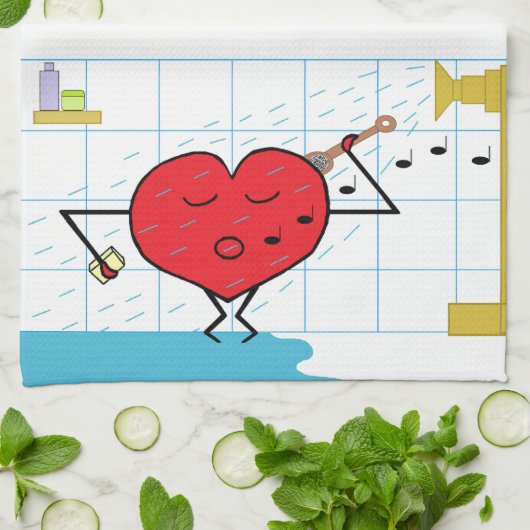 愛の流れ： キッチンタオル (折り畳み)