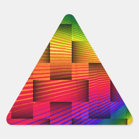 愛の流れ_ 三角形シール (正面)