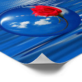 愛の浮き上がった反射 ポスター (角)