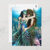 愛の海と美しいのはがき ポストカード (正面/裏面)