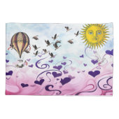 愛の海に熱気球が浮かぶ 枕カバー (裏面)