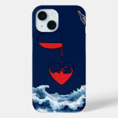愛の海の抽象芸術フォンケース Case-Mate iPhoneケース (裏面)