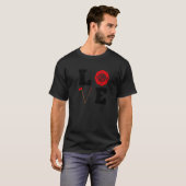 愛の消防士かわいい消防士のサポート Tシャツ (正面フル)