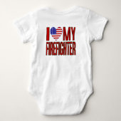 愛の消防士 ベビーボディスーツ (裏面)