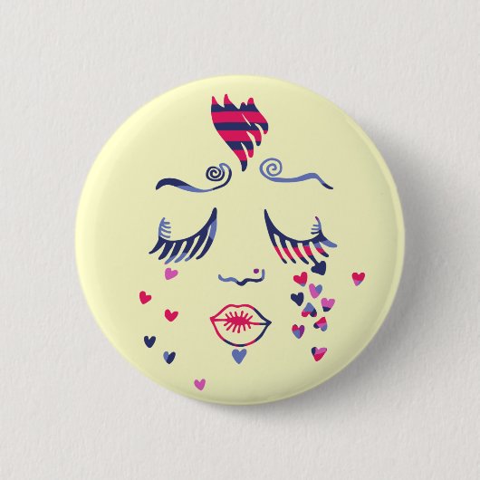 愛の涙ボタン 缶バッジ (正面)