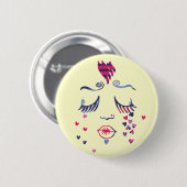 愛の涙ボタン 缶バッジ (正面&裏面)