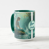 愛の深い人魚の名前バレンタインデー マグカップ (正面左)