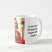 愛の温もり：浮き上がりと大切にするカップ コーヒーマグカップ (正面右)