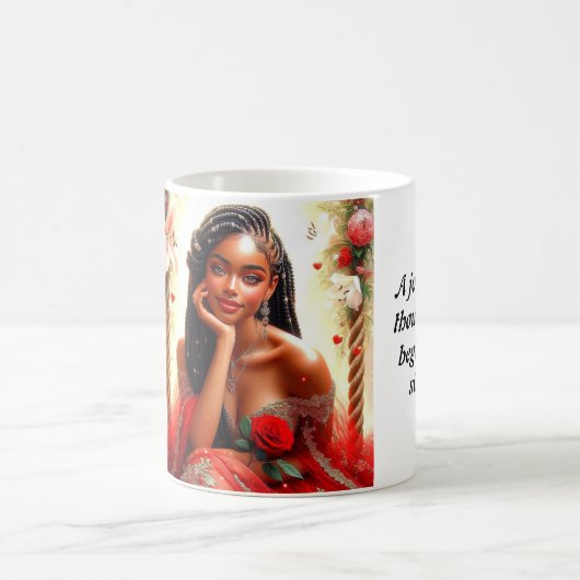 愛の温もり:浮き上がりと大切にするカップ コーヒーマグカップ (中央)