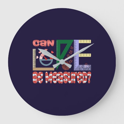 愛の測定 ラージ壁時計 (正面)