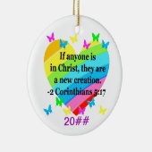 愛の満ち2コリント5:17節 セラミックオーナメント (右)