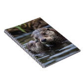 **"愛の漂流：カワウソの親子"** ノートブック (右側)